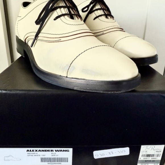 Alexander Wang Authentic Designer Leather Shoes SZ. 37 - Picture 3 of 13